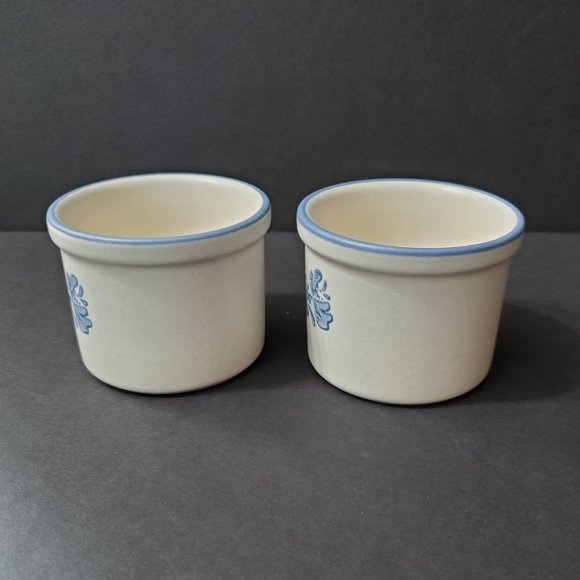 Pfaltzgraff Yorktowne Ramekins Small Cheese Crocks Custard Cups Dip Bowls - Picture 3 of 6
